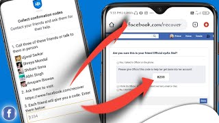 collect confirmation codes | https://www.facebook.com/recover | ask your friends for help facebook