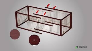 How to Assemble RICHELL Expandable Pet Crate