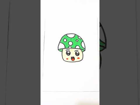 Menggambar Green Doodle  mushroom #drawing #doodle