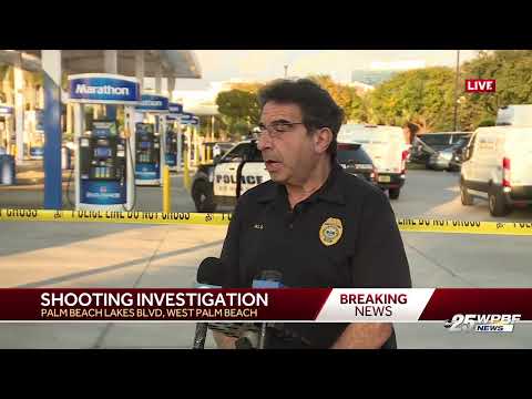 LIVE: Police give update on shooting at gas station on Palm Beach Lakes Blvd.