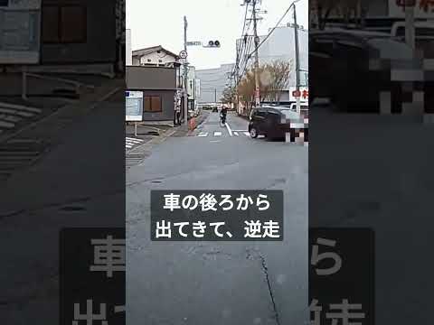 101 車が左折すると、隠れていた自転車あらわる #shorts