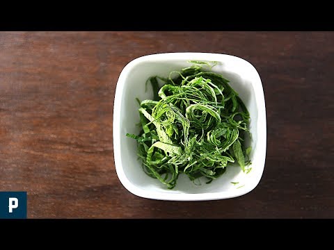 How to cut a Perilla leaf/Ooba