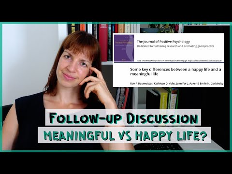 MEANINGFUL LIFE IS NOT EVERYTHING. Tips on balancing meaningfulness and happiness in your life.