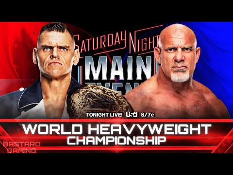 WWE 2K24 | Gunther VS Goldberg - World Heavyweight Championship | Saturday Night Main Event