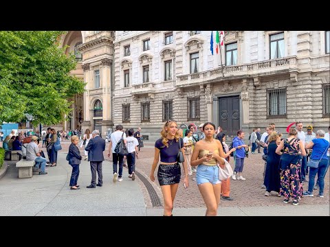 Milan, Italy 🇮🇹 - July 2024 - 4K 60fps HDR Walking Tour