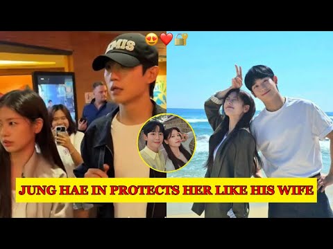 EXPOSED! Hidden Moment Of Jung Hae In And Jung So Min In Bali ,Romantic Clip, So Min Being Protected