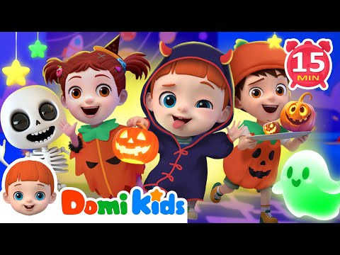 Halloween Songs Compilation | Monsters in the Dark & MORE | Nursery Rhymes & Kids Songs - Domi Kids