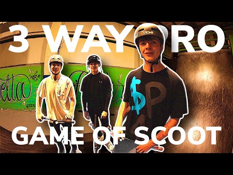 3 PRO RIDERS GAME OF SCOOT!