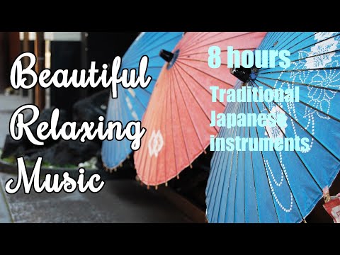 Beautiful relaxing music 🌸. 8 hours:  Traditional Japanese instruments.  It's nostalgic.