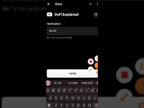 DeFi Explained Blum Code | Blum Code DeFi Explained| Blum Youtube Video Code