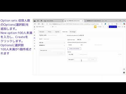 Bubble基礎講座：Data設定①OptionSets2