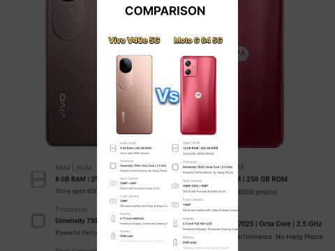 Moto G 64 5G vs Vivo V40e 5G !! vivo v40e price ! moto g 64 5g review #tecnicalguruji #motog645g