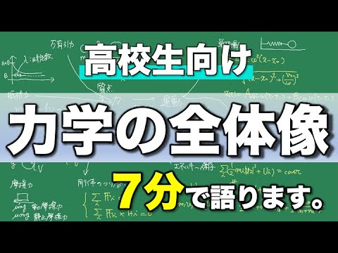 東大物理9割越えが力学の全体像を7分で語ってみた【勉強効率up】