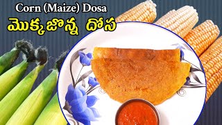 Corn (Maize) Dosa Recipe | మొక్కజొన్న దోస అట్టు | Mokka Jonna Dosa in telugu | Maize Dosa |