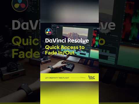 💡Quickly Fade In/Out for #DaVinci Resolve #tourbox #editing #tips