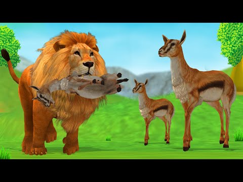 पागल शेर और हिरण Crazy Lion and Deer Hindi Story Pagal Sher aur Hiran Moral Stories Fairy Tale