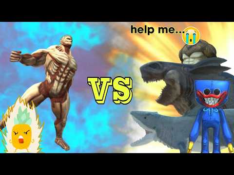 Armored Titan Death Run rescue Beast Titan from Megalodon Rex