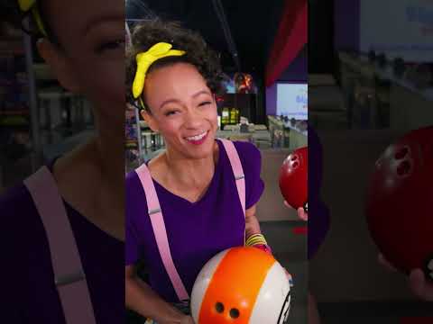 Blippi and Meekah's Bowling Ball Blast 🎳 #blippi #meekah #shorts #bowling