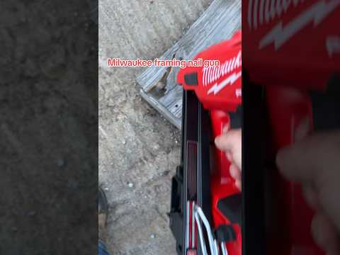 No more AIR! Milwaukee M18 nail gun #shortsvideo