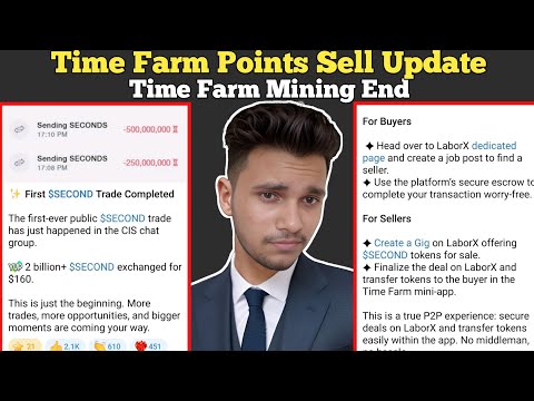 Time Farm Points Sell Update | Time Farm Mining End Update | Time Fram Sell Profitable or Not