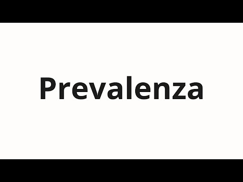 How to pronounce Prevalenza