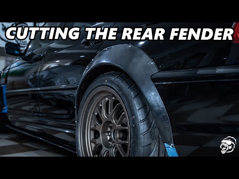 2003 BMW E46 BUILD! CUTTING THE REAR FENDER OF OUR E46!| Ep.8 #bmw #bmwe46