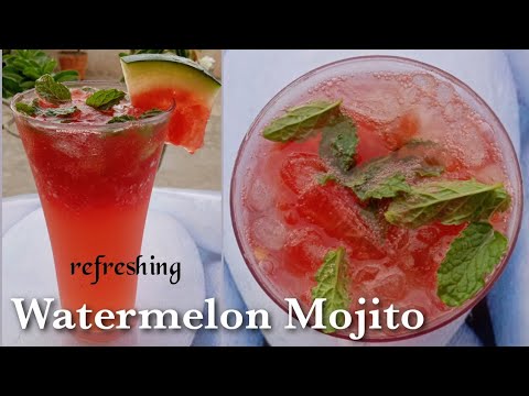 watermelon mojito || easy refreshing summer drink#mojito