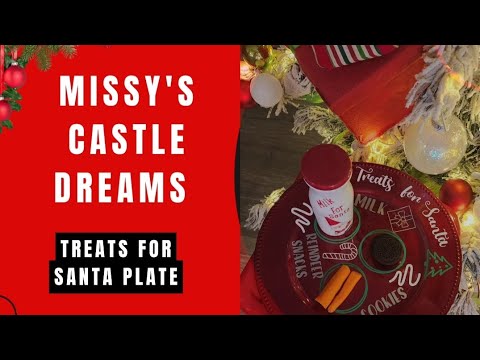 Treats for Santa plate