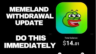 Memeland Airdrop Withdrawal Update: MEMELAND LEGIT OR SCAM? | IMPORTANT MEMELAND LATEST UPDATE