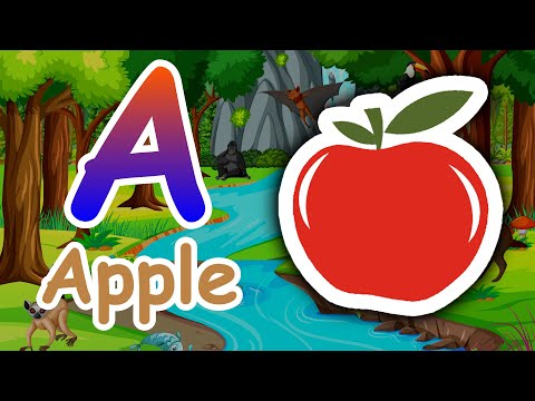 ABCD A for Apple | Learn English Alphabets | A to Z Spelling Video