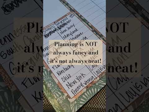 Planning is NOT always neat and fancy| Travel Planning| #planwithme #travel