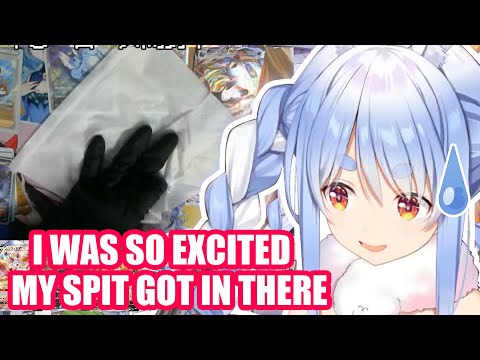 Pekora Was Too Excited She Got her Spit on the Cards【Hololive English Sub】