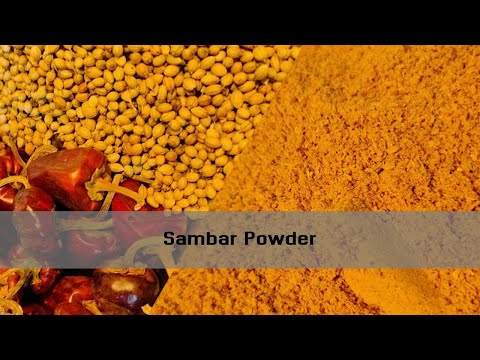 How to make Sambar Podi/Sambar Powder at home | Sambar Podi Recipe in Tamil