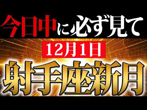 【効果は48時間以内】冬至前、最後の新月は奇跡の金運新月がやって来ます！一歩踏み出す勇気と好奇心で二極化の波を超えるパワーが湧いてくる！【12月1日 射手座新月】