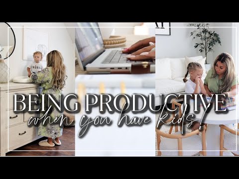 Day In The Life of a Work From Home Mom | How to Be Productive With Kids!