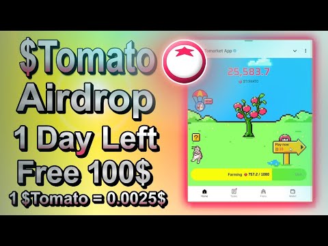 How To Work in Tomarket Airdrop || Free $Tomato Token Distribution in 2 September #tomato #tomarket