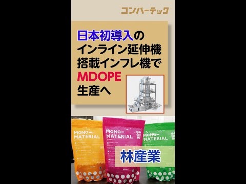 【先取りコンバーテック】日本初導入のインライン延伸機搭載インフレ機でMDOPE生産へ　林産業