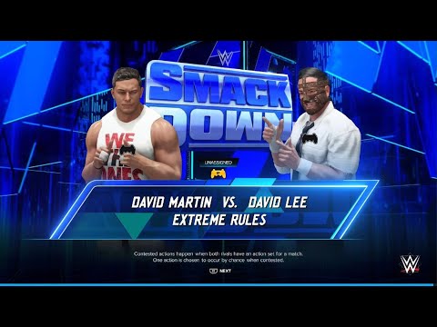 WWE 2K24: AWA Friday night smackdown: David Martin vs David lee