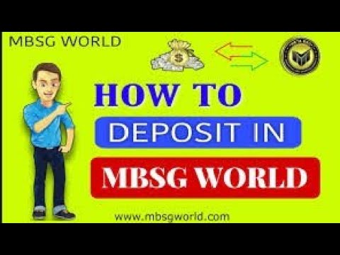 HOW TO DEPOSIT FUND IN MBSG WORLD (🌎) MBSG COINS