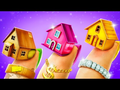 Broke vs Glamor vs Luxury TINY HOUSE Makeover Challenge!