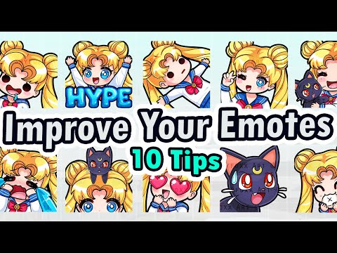 10 Tips on How To Make Emotes Look Good Small | How To Draw Emotes Tutorial