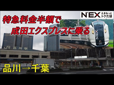 【特急料金半額】成田エクスプレス乗車記（品川→千葉）