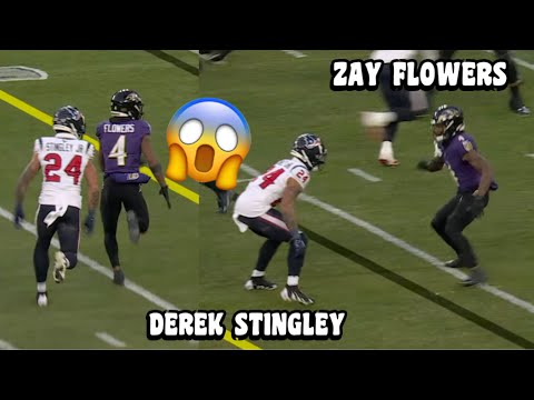 Odell Beckham Jr & Zay Flowers Vs Derek Stingley Jr 🔥 Ravens vs Texans 2024 highlights (WR Vs CB)