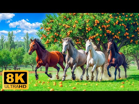 Wonderful World Animals 8K ULTRA HD🐅Relaxing Movie Beautiful Scenery With Gentle Music