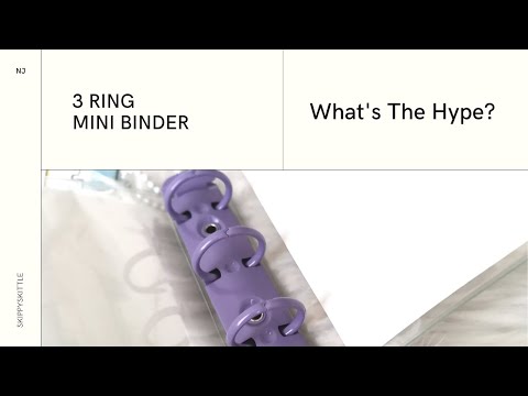 3 Ring Mini Binder unboxing! What's the Hype?!