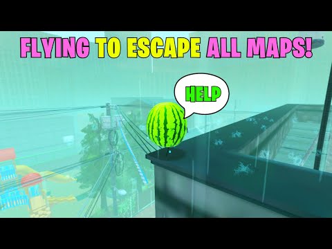 SECRET STAYCATION | FLYING to ESCAPE ALL MAPS!