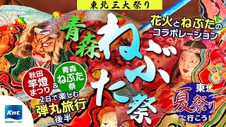 【青森ねぶた祭】大迫力のねぶたを間近で！最終日は花火とのコラボレーションも必見！東北三大祭り（2023年）