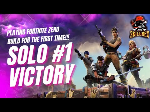 Fortnite Zero Build | Playing For The First Time | Solo #1 Victory Royale | No Commentary