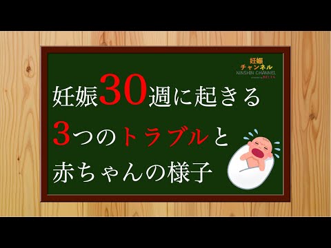 【妊娠30週】母体の免疫を受け継ぐ！30週胎児の様子とトラブル