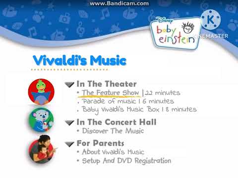 Vivaldi's Music Discovery Kit DVD Menu